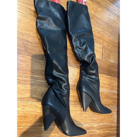 Indigo Rd Black Thigh‑High / Over‑the‑Knee Boots – Women’s Size 7 - Picture 4 of 7